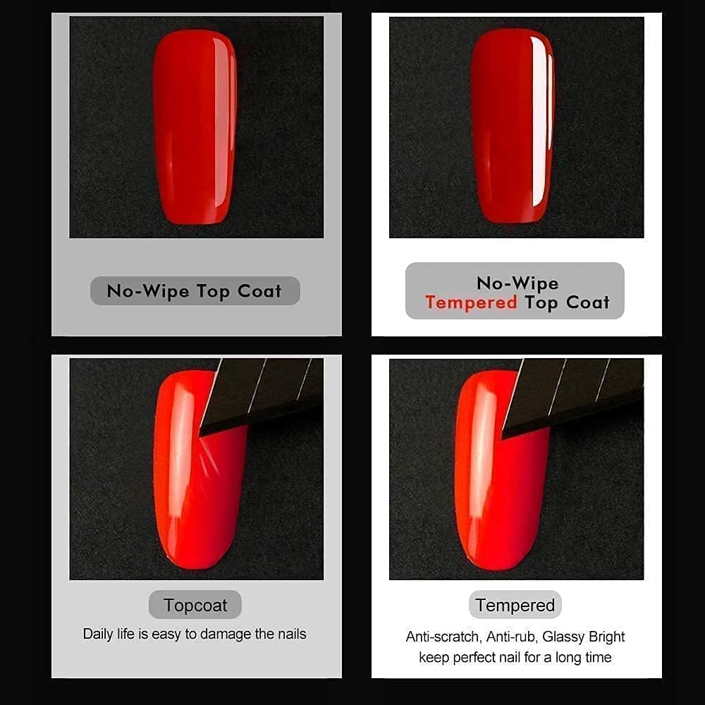 GV1184 Bolt Bee Professional Tempered Top Coat – 15ml High-Shine UV/LED Gel Polish Top Coat (35+ Days Wear)