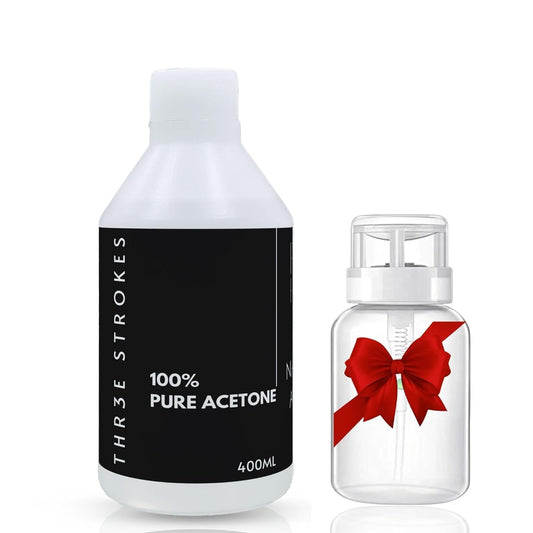 NP257 THREE STROKES Acetone (400ml) | A++ Grade Nail Polish Remover