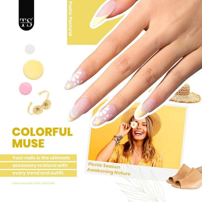 NP37 THR3E STROKES 36 Colors Nail Art GelPaint Kit, 40PCS Gel Nail Polish Set,With Top Coat , Base Coat Gel Nail Polish with NailBrush for DIY NailArt Design, NailArt GelPolish for DIY At Home