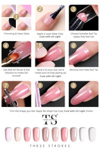 GV132 THR3E STROKES PolyGel Quick Upgrade Poly Gel Kits,30ML Polygel Nail Kit Builder Gel,Nail Extension Gel Trendy Nail Art Design Salon Nail Easy DIY at Home (5 ROSE PINK) (UV/LED LAMP REQUIRED)