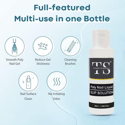 NP72 THR3E STROKES Poly Extension Gel Nail Kit, Clear Nude Pink Builder Nail Gel Kit With Slip Solution Dual Nail forms, Nail Clips for Poly Gel, Nail Starter Kit, Home Manicure Set (EMERALD KIT)