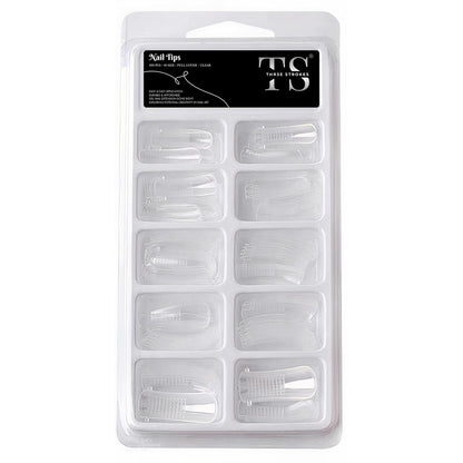 GV118 THR3E STROKES Poly Extension Gel Dual Nail Forms - 100pcs Poly Nail Gel Forms Acrylic Nails Mold Artificial UV Gel DIY Polish Manicure Tool