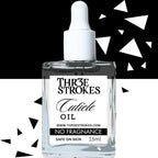 GV79 THR3E STROKES Naturale Revitalizing Cuticle Oil - Hydrating Oil For Repaired Cuticles Overnight - Remedy For Damaged Skin And Thin Nails - Paraben/Cruelty-Free Formula 15ML (NO PURFUM)