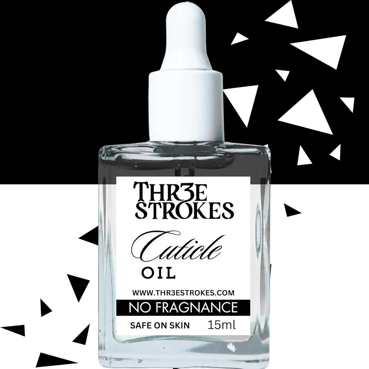 GV79 THR3E STROKES Naturale Revitalizing Cuticle Oil - Hydrating Oil For Repaired Cuticles Overnight - Remedy For Damaged Skin And Thin Nails - Paraben/Cruelty-Free Formula 15ML (NO PURFUM)