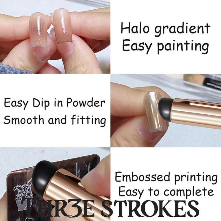 2 Pcs Silicone Jelly Brushes – Multi-Use Tools for Nails & Makeup