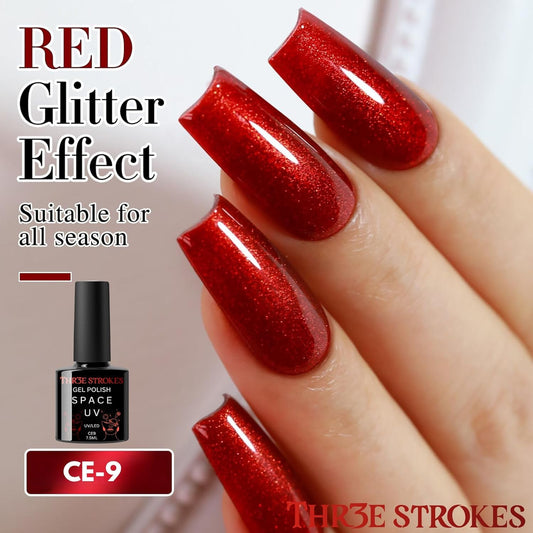 THR3E STROKES 9D Cat Eye Gel Polish CE9 Shimmery 7.5ml