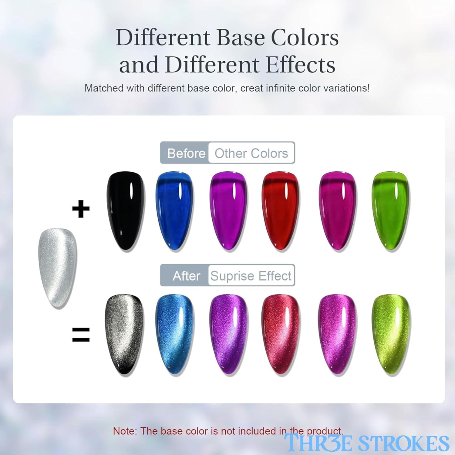 THR3E STROKES 9D Cat Eye Gel Polish – CE13 Magnetic 7.5ml