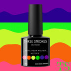 GV13 THR3E STROKES Gel Nail Polish Set- 6 Colors Nude Gel Polish All Seasons Skin Tones Pink Neutral Brown Gel Polish Kit (Uv/Led Lamp Required) Shades Need At Least 3 Layers, Shine Finish, 7.5 Milliliters (RAVE NEON RN5347, 15ml)
