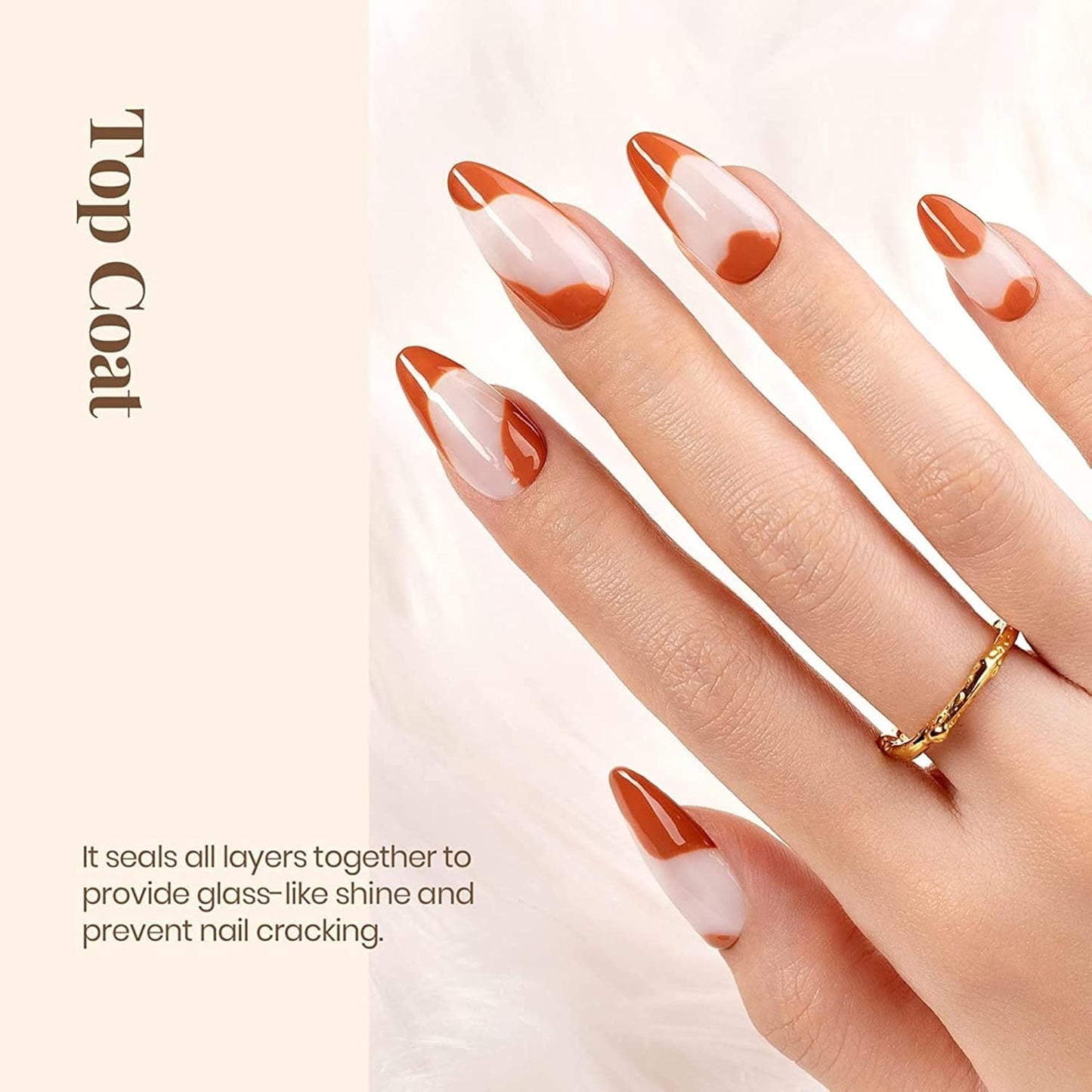 NP58 THR3E STROKES Professional UV Gel Nail Polish Hema-Free 3Pcs 15ml Red Gel Polish No.45, Top Coat, Base Coat, UV Nail Dryer, Lasts Upto 28 Days, Super Glossy Finish, Non-Chipping, Non-Smudging, Quick Drying Nail Polish Manicure Set(CTB45)