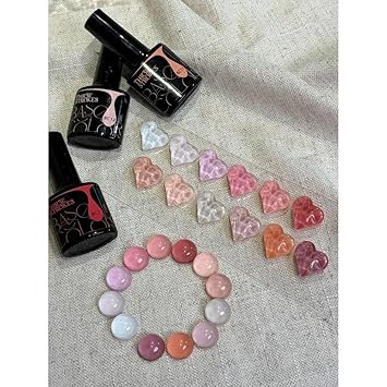 NP15 THR3E STROKES Gel Nail Polish LED UV Gel Soak Off Clear Nude Pink French Manicure Light Pink Jelly Nail GelPolish Varnish Curing Requires 1pcs 7.5ml for Home Salon Nail Art DIY