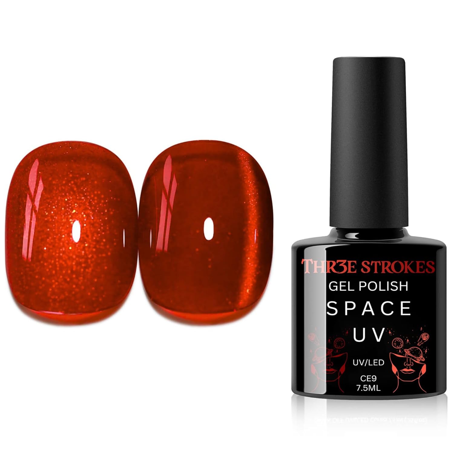 THR3E STROKES 9D Cat Eye Gel Polish CE9 Shimmery 7.5ml