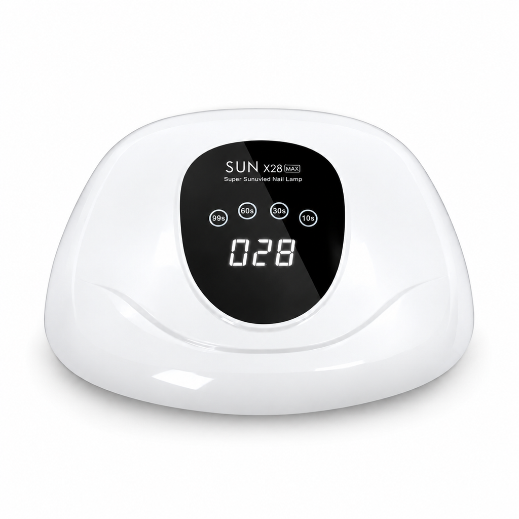 GV1210 SUN X28 MAX 288W 2-in-1 UV/LED Nail Lamp - Dual Light Source Curing Light with Digital LCD Display, Smart Auto Sensor & 50,000-Hour Lifetime for Gel Polish, Builder Gel & Extensions