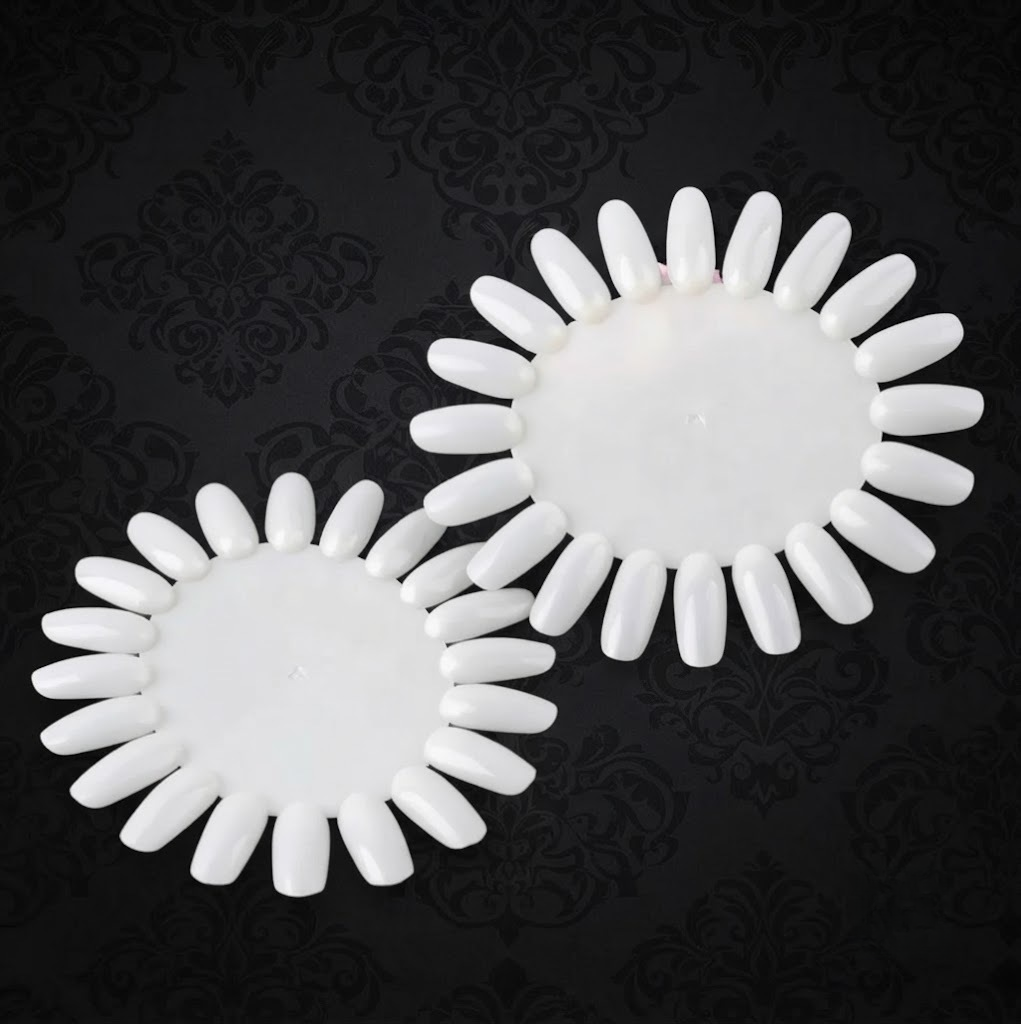 NP247 10 Pcs Circular Nail Art Swatch Wheels - Professional Display Palettes for 200+ Finishes
