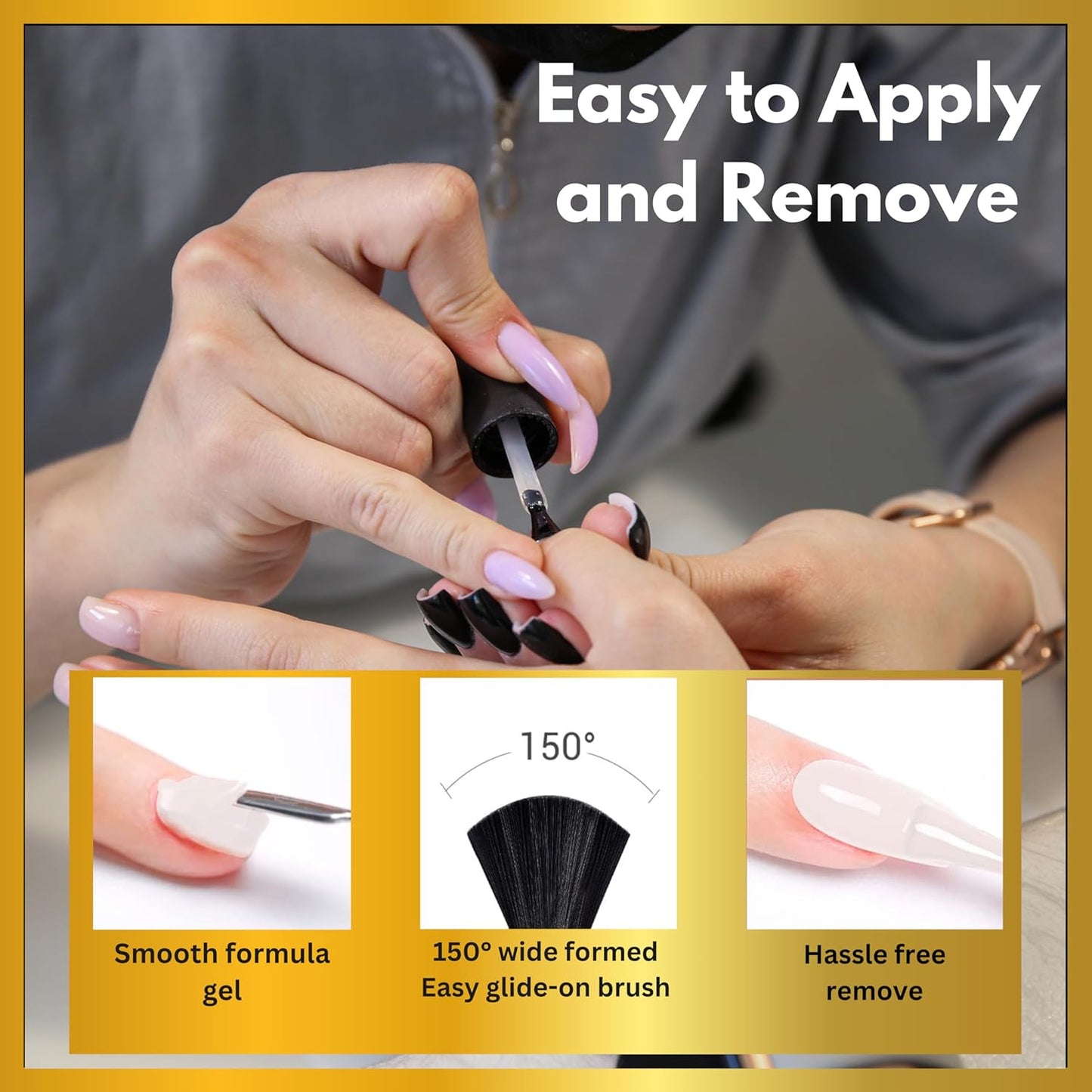 NP290 THR3E STROKES Hema Free Gel Nail Polish Set 6 Colors Gel Polish Manicure Nail Art DIY Home Gifts for Women Girls Rainbow Nails 15ML X 15ML (UV LAMP REQUIRED)(MACHINE SE SUKHENGI) (Candy Paradise 08,09,12,13,24,05, 15ML)