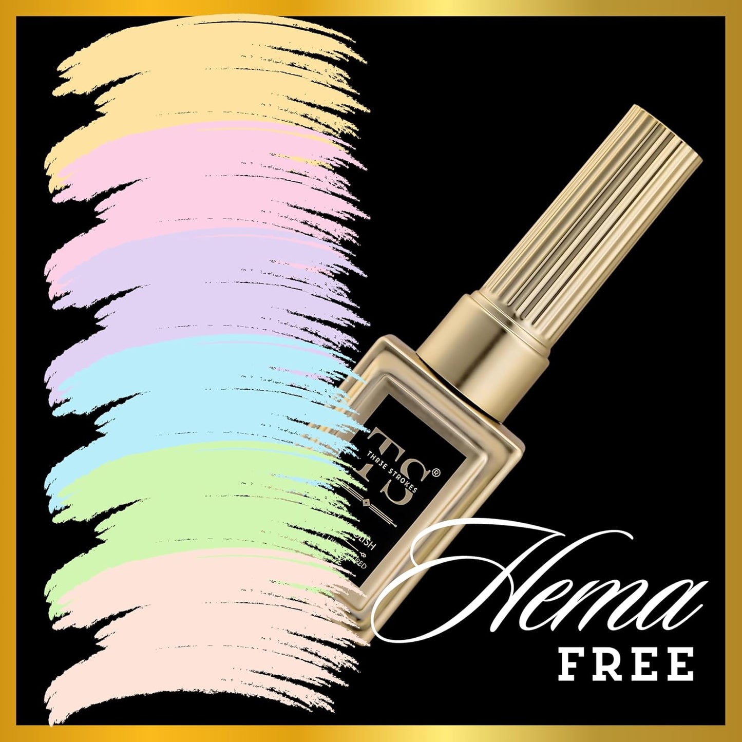 NP290 THR3E STROKES Hema Free Gel Nail Polish Set 6 Colors Gel Polish Manicure Nail Art DIY Home Gifts for Women Girls Rainbow Nails 15ML X 15ML (UV LAMP REQUIRED)(MACHINE SE SUKHENGI) (Candy Paradise 08,09,12,13,24,05, 15ML)