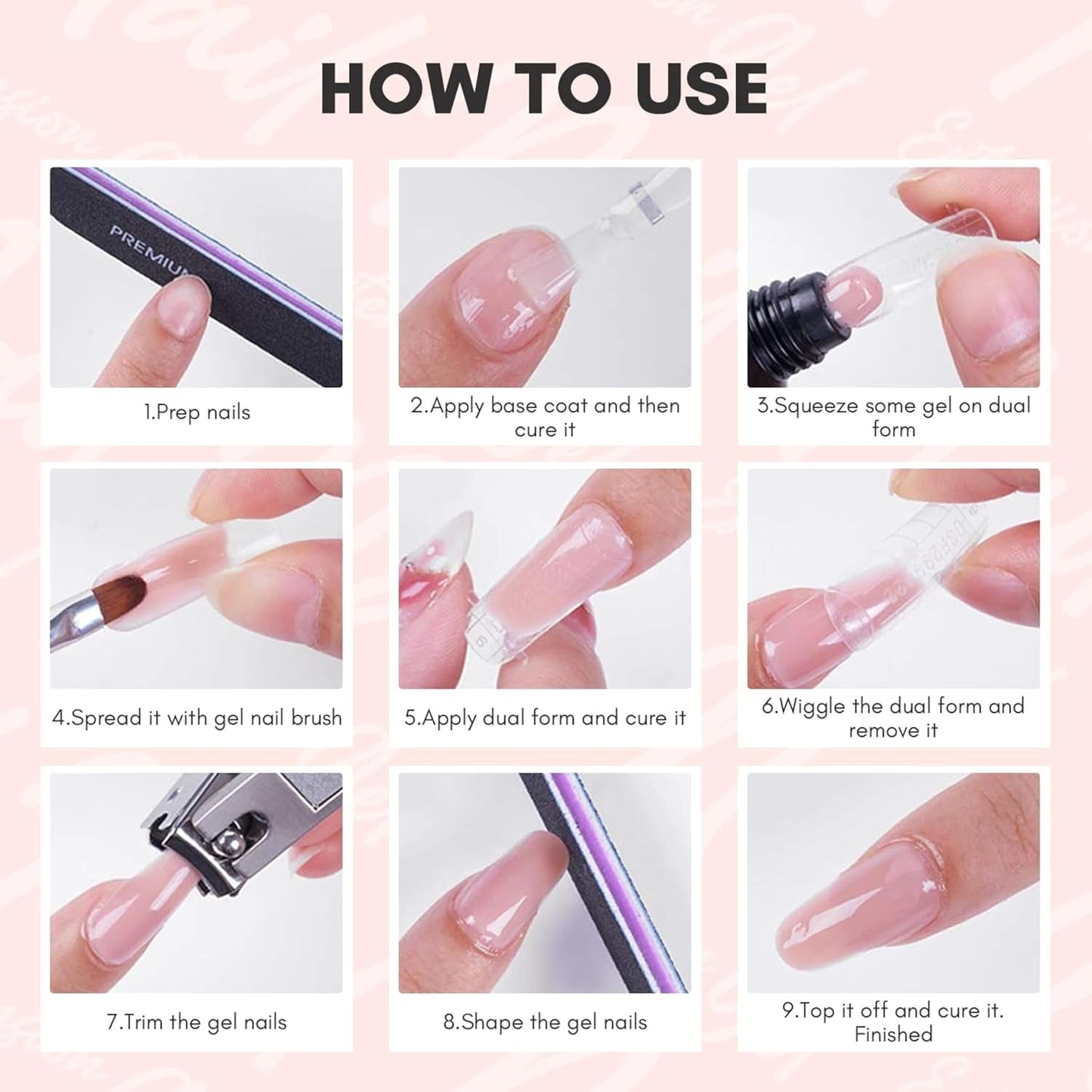 GV89 THR3E STROKES Poly Nail Gel 15ML Gel Builder for Nails, Glitter Clear, Gel Nail Extension,Nail Strengthener Hard Gel Color Gel Multifunctional Long-Lasting and Easy to Use for DIY Salon Quality (AURORA)