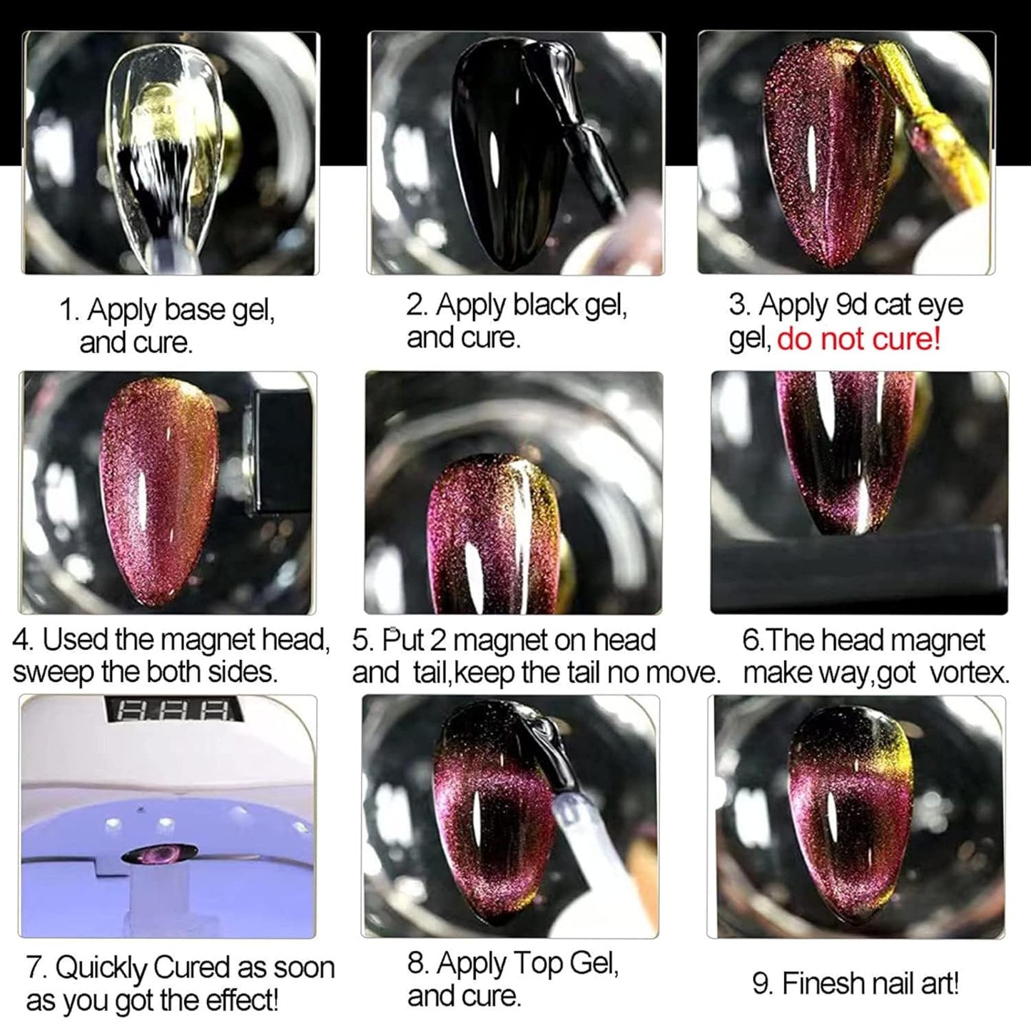 THR3E STROKES 9D Cat Eye Gel Polish – CE10 Magnetic 7.5ml