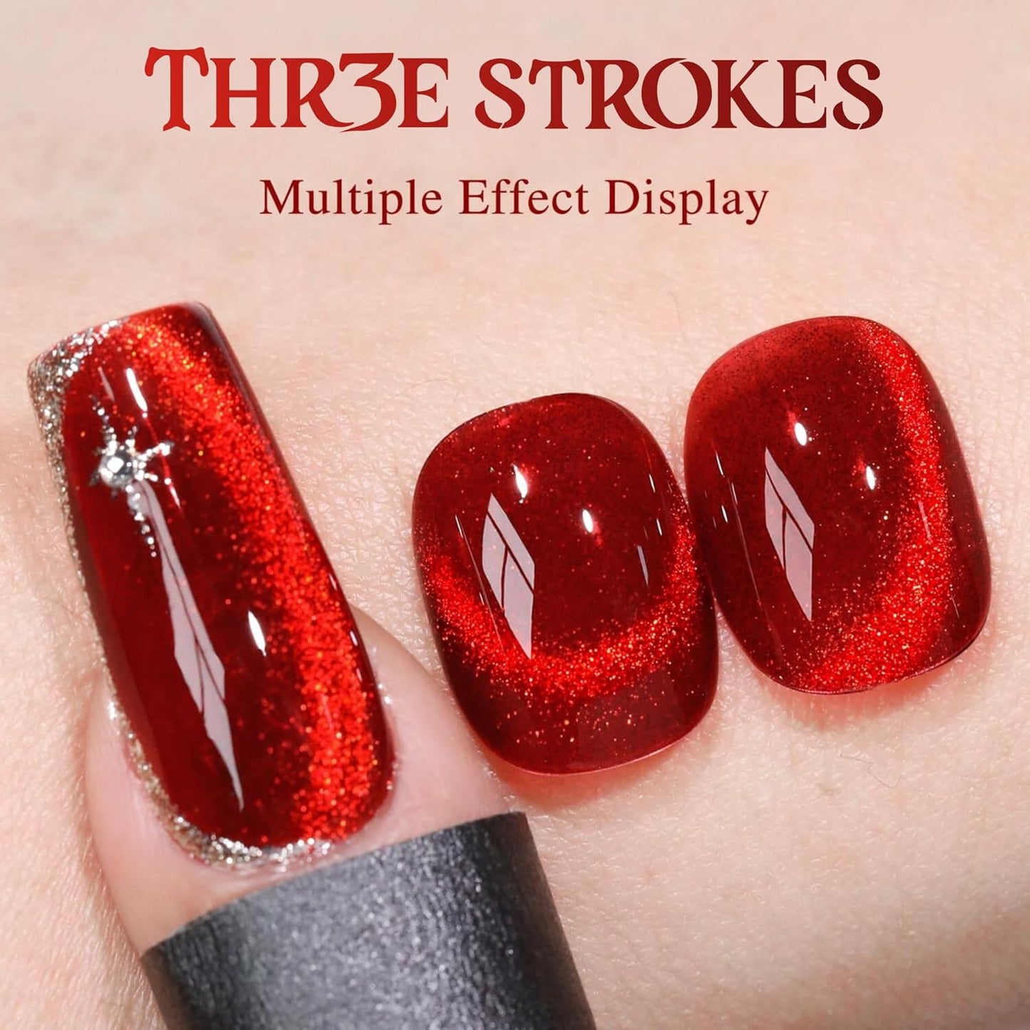 THR3E STROKES 9D Cat Eye Gel Polish CE9 Shimmery 7.5ml