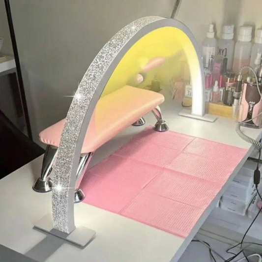 USB Arc Nail Desk Lamp | Diamond Embellished Manicure & Lash Light