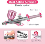 GV848 Rechargeable Airbrush Kit with Compressor – assorted colors  Portable Cordless Airbrush Gun for Makeup, Nail Art, Cake Decorating, Crafts & DIY