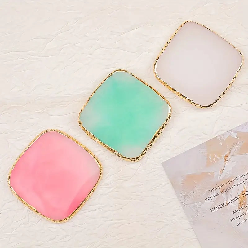 GV762 10pcs Nail Art Tool Set – Japanese Marble Resin Mixing Palette, Nail Brush Holder & Manicure Accessorie