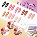 GV903 THR3E STROKES Ombre Gel Nail Polish with Nail Art Sponges for Pat Gel Ombre Color Palette Blush Effect Pat Painting Gradient Blooming Gels 9colors for Ombre Nails Multistyle French Manicure DIY
