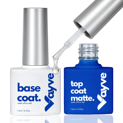 GV975 Vayve Base Coat & Matte Top Coat Combo – Long Lasting & Matte Finish