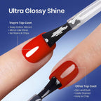 GV976 Vayve Base Coat & Shiny Top Coat Combo – Long Lasting & Glossy Finish