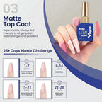GV962 Vayve Base & Matte Top Coat Combo 15ml | Gel Base Coat + Matte Top Coat UV/LED