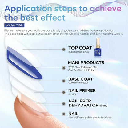 GV961 Vayve Base & Top Coat Combo 15ml | Gel Base Coat + Glossy Top Coat UV/LED