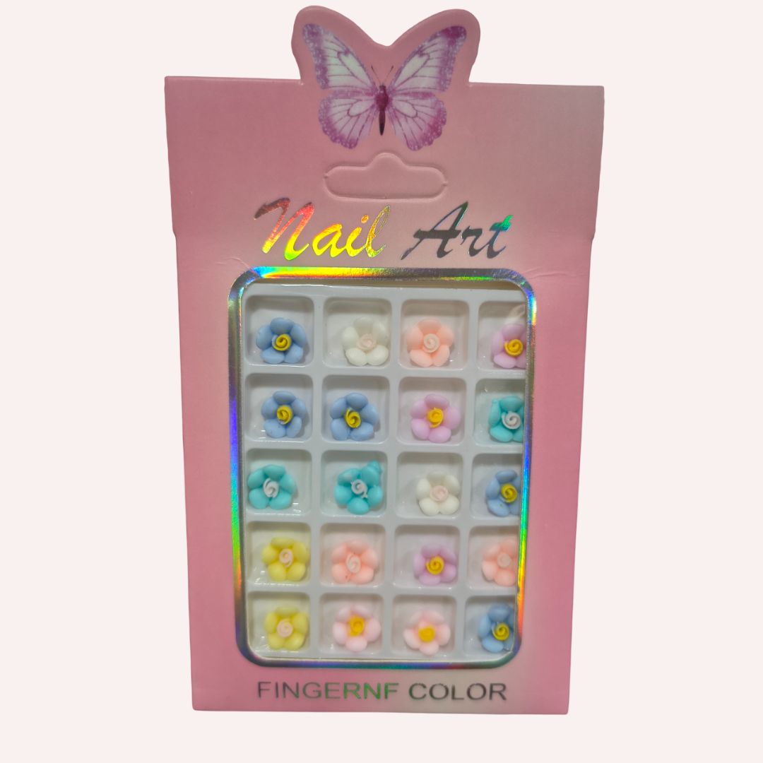 GV723 3D Nail Art Colorful Bow Charms – Acrylic Nail Decorations for Creative Nail Designs
