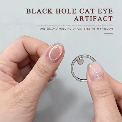 GV1120 Black Hole Cat Eye Nail Magnet Ring – 3D Halo Effect Artifact for Gel Polish