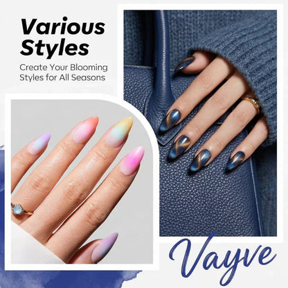 GV965 Vayve Blooming Gel Combo 15ml | Base Coat + Blooming Gel + Glossy Top Coat