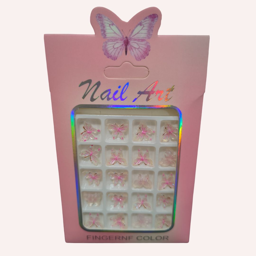 GV723 3D Nail Art Colorful Bow Charms – Acrylic Nail Decorations for Creative Nail Designs