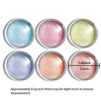 GV739 12-Color Chrome Nail Art Powder Set – Mirror Effect Metallic Pigment for DIY Gel & Acrylic Manicure Designs (Each 0.5gm)