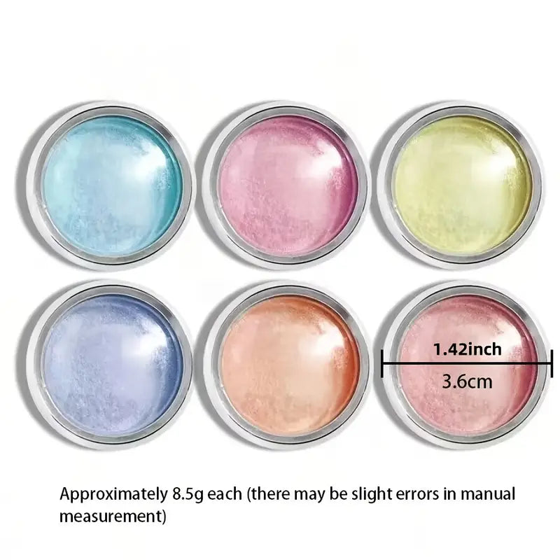 GV739 12-Color Chrome Nail Art Powder Set – Mirror Effect Metallic Pigment for DIY Gel & Acrylic Manicure Designs (Each 0.5gm)