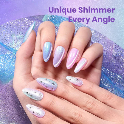GV969 Vayve Coralia Cat Eye Gel Polish Set – Magnetic Effect, Pearl 6 Shades