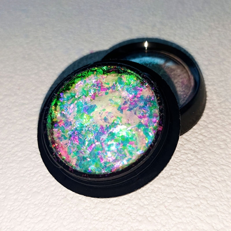 GV854 Transparent Chameleon Aurora Nail Powder – Glitter Chrome Pigment