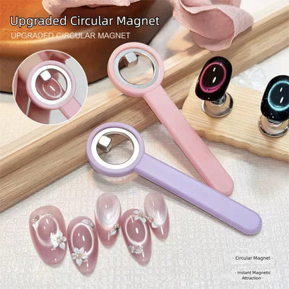 GV1121 Black Hole Cat Eye Magnet Ring for Gel Nail Polish | 3D Magnetic Cat Eye Nail Art Tool Color may Very