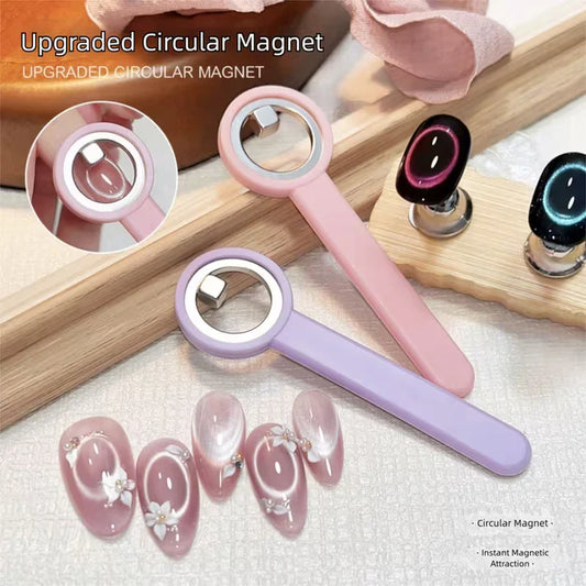 GV1121 Black Hole Cat Eye Magnet Ring for Gel Nail Polish | 3D Magnetic Cat Eye Nail Art Tool Color may Very