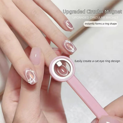 GV1121 Black Hole Cat Eye Magnet Ring for Gel Nail Polish | 3D Magnetic Cat Eye Nail Art Tool Color may Very