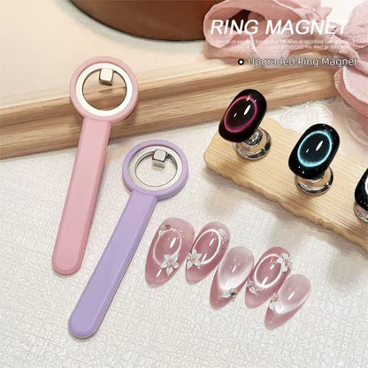 GV1121 Black Hole Cat Eye Magnet Ring for Gel Nail Polish | 3D Magnetic Cat Eye Nail Art Tool Color may Very