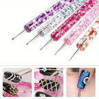 GV748 20pcs Professional Nail Art Brush Set – Acrylic & Gel Polish Design Tools with Flat, Fan, Liner, and Dotting Tips for Manicure