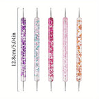 GV748 20pcs Professional Nail Art Brush Set – Acrylic & Gel Polish Design Tools with Flat, Fan, Liner, and Dotting Tips for Manicure