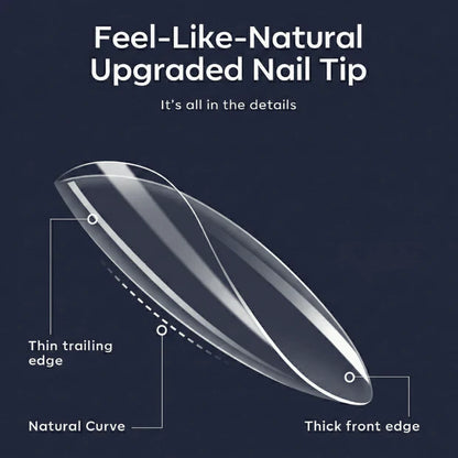 GV949 Vayve Soft Gel Nail Tips Matte Short Coffin 15 Sizes for Nail Extension Clear (Pack of 300)