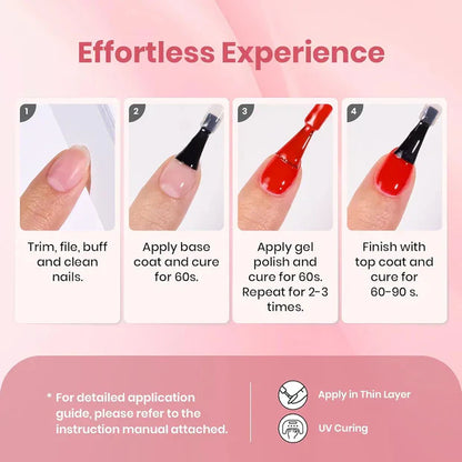 GV971 Marbella Nude Gel Polish Set – 6 Soft Pink & Nude Shades