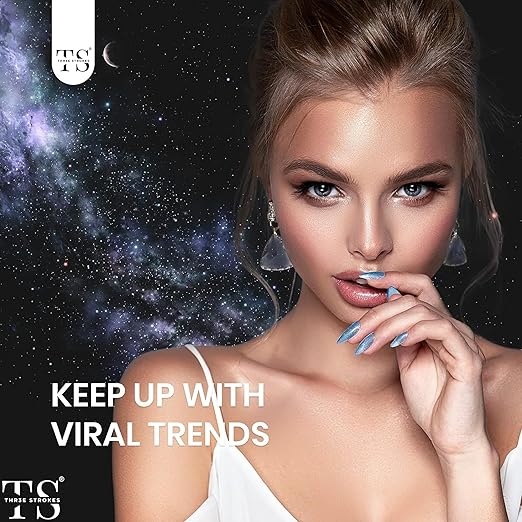 NP09 THR3E STROKES Gel NailPolish Cat Eye Gel Nail Polish Set, 6 Color Jelly Shimmer Glass Cat Eye Gel Nail Polish with Magnet Nude Reflective Clear Champagne Pink Purple Magnetic Gel Polish Gift Set 7ML (UV/LED LIGHT REQUIRED)