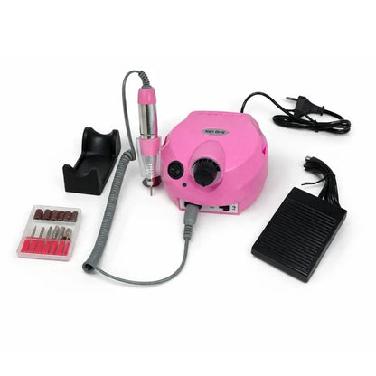 GV1157 Professional Nail Drill Machine 35000 RPM – Electric Nail File with Adjustable Speed Control for Manicure, Pedicure, Gel & Acrylic Nail Extensions