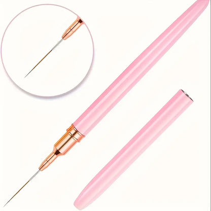 GV755 27-in-1 Professional Nail Art Kit – All-in-One 2-in-1 Brush & Pen System with Dotting Tools, Stamping Pen & Nail Brushes for Gel & Acrylic Nail Design (No Gel Polish Colors Included)