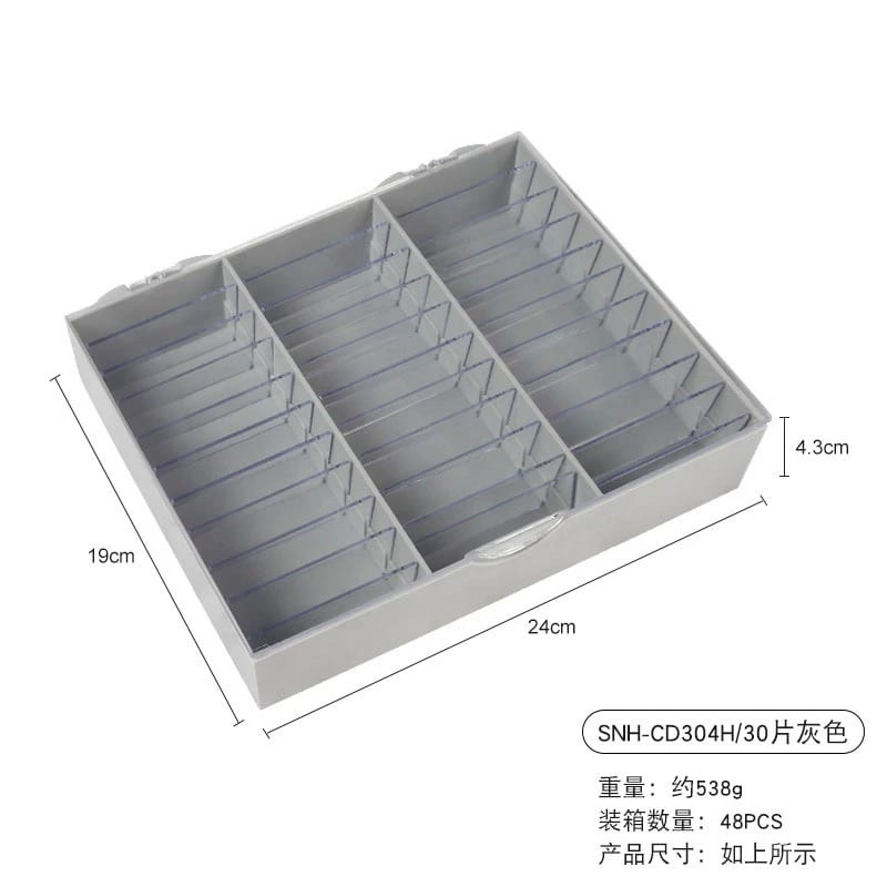 GV853 Acrylic Press-On Nail Holder Case – Multi-Layer Nail Art Storage Box Color May Vary